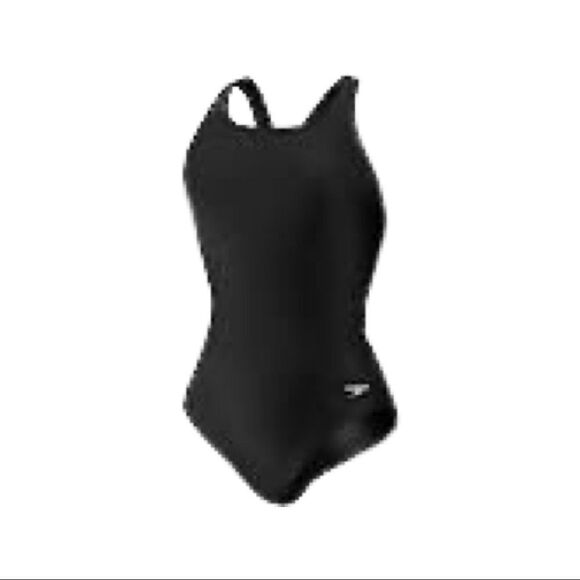 Speedo Moderate Ultraback PowerFLEX Performance Swimsuit • 32 • Black • NWT - Picture 3 of 10